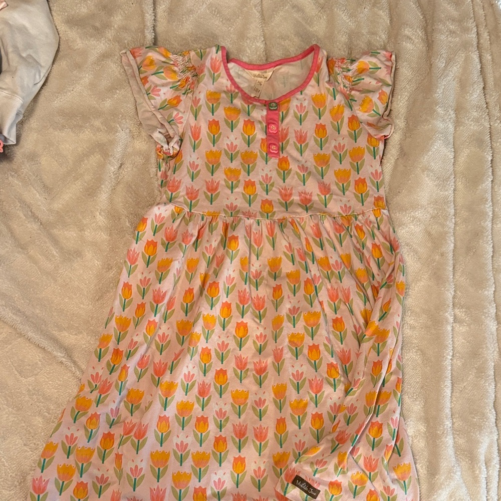 Matilda Jane Pink and Yellow Tulip Dress